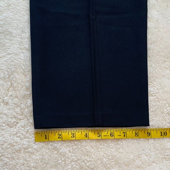 Haggar Dress Pants Mens Sz 36x32 Navy Marine Classic Fit Eco Stria Slacks NWT - Picture 3 of 8